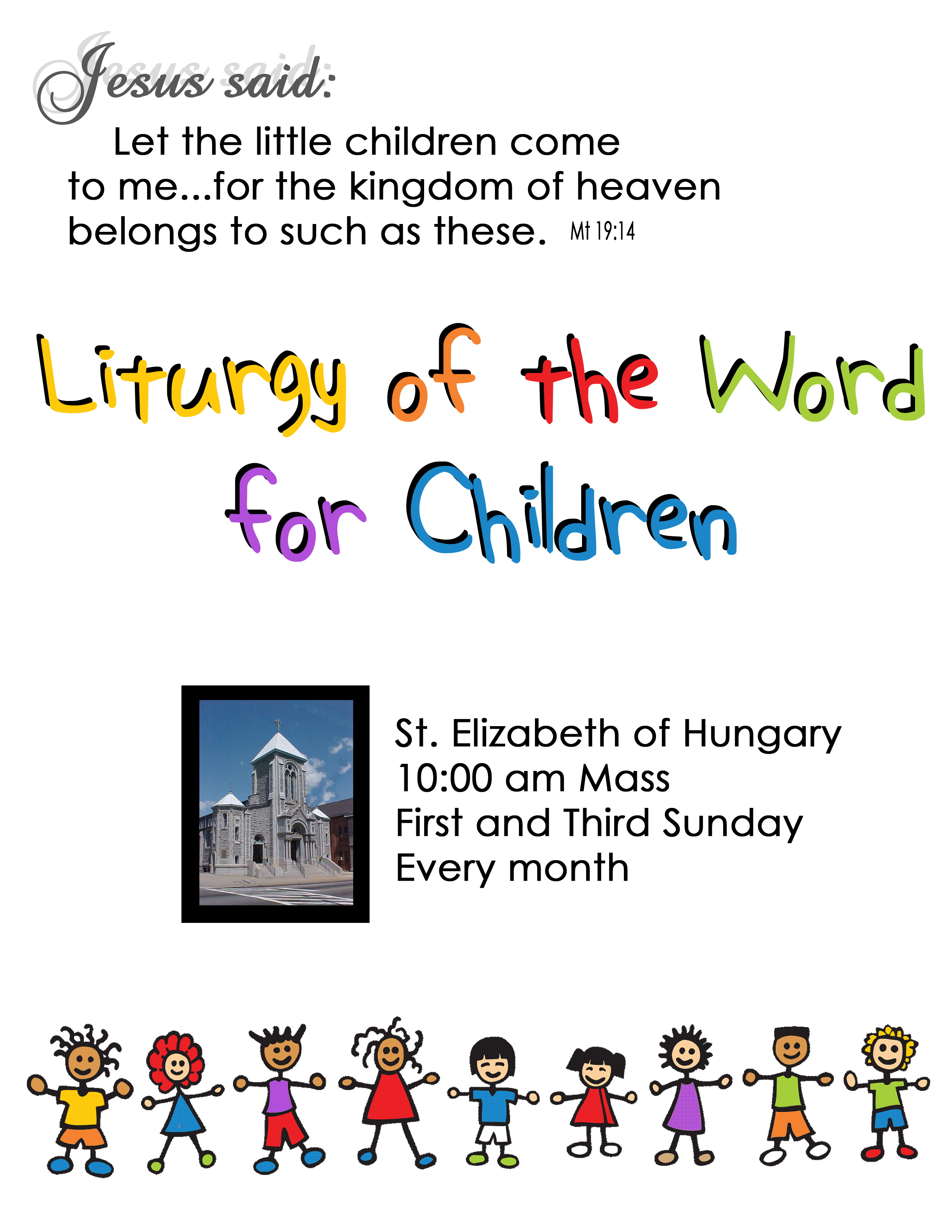 childrens lit of the word flyer copy